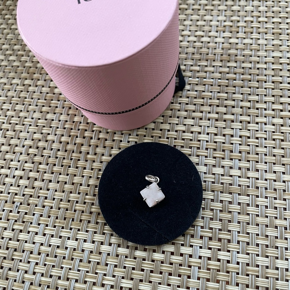 Delicate Rose Quartz Silver pendant from Tous